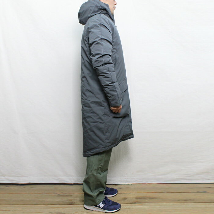 【送料無料】 SHU REVERSIBLE PARKA リバーシブルパーカー 中綿ジャケット 防水 防風 Sorona®Dupont™️fiber ハイスペック LONG COAT ロングコート WINTER COAT ウィンターコート アウター WINTER 冬物 防寒 MENS 男性用 STEEL BLACK S-M