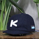 KAVU カブー　Wool BaseBall Cap ウール ベースボール キャップ　SHORT BRIM CAP ショート ブリム 短ツバ キャップ シニール ワッペン ロゴ ローキャップ LOW CAP 防寒 サイズ調節可能 MENS メンズ LADIES レディース WINTER 冬物 日本製 Navy ネイビー 送料無料！