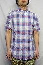 ギットマンブラザーズ GITMAN BROS"GITMAN VINTAGE" マドラスチェック リネン 半袖 ボタンダウン シャツS/S LINEN PLAID B.D SHIRT (COLOR : WHITE/BLUE/RED)【05P03Sep16】