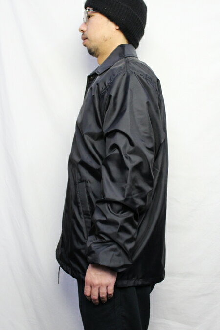 SNAP'N'WEAR フランネル ライニング ウィンドブレーカー FLANNEL LINED WINDBREAKER SNAPS メンズ COACH JACKET コーチジャケット アメリカ製 BLACK ブラック XS-L