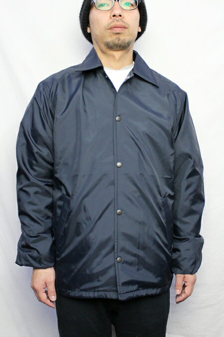 SNAP'N'WEAR フランネル ライニング ウィンドブレーカー FLANNEL LINED WINDBREAKER SNAPS メンズ COACH JACKET コーチジャケット アメリカ製 NAVY ネイビー XS-L