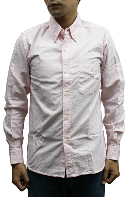 【送料無料】 THE SHARKEY 039 S GALLERY 10011 OXFORD LONG SLEEVE B.D SHIRTS オックスフォード B.D シャツ オールシーズン 日本製 MENS メンズ 長袖 PINK ピンク M-XL