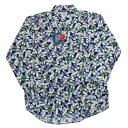 【送料無料】 THE SHARKEY 039 S GALLERY 29044 Boots PRINT B.D SHIRTS プリント ボタンダウン シャツ 長袖 オールシーズン 日本製 MENS メンズ LADIES レディース NAVY M-XL