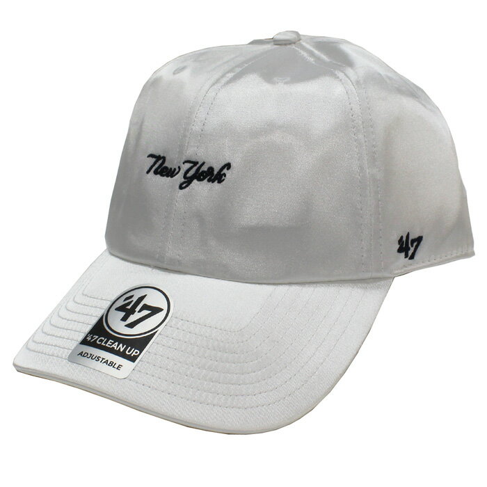 【送料無料】 47Brand MLB01724 FEW Yankees Satin ’47 CLEAN UP Mini Script Logo ヤンキース サテン '47クリーンナップ ミニ スクリプト ロゴ MENS メンズ LADIES レディース オールシーズン対応 MLB 帽子 White ホワイト