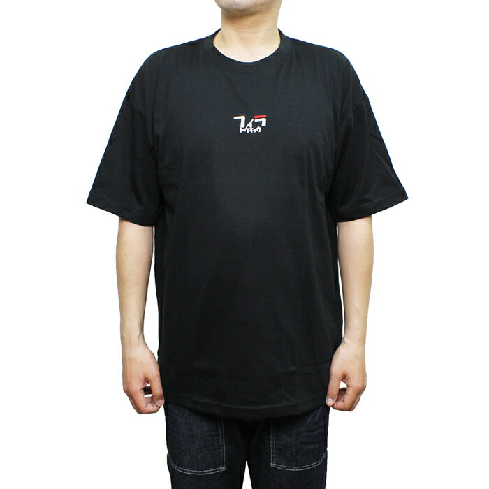 【ネコポス便対応】 FILA FM5661 Graphic Tee グラフィック Tシャツ Print Crew Neck プリント クルーネック 半袖 MENS メンズ LADIES レディース 08 BLACK Lサイズ