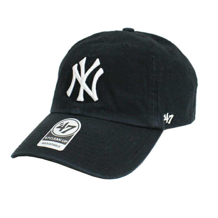 【ネコポス便対応】 47Brand MLB00189 Yankees 039 47 CLEAN UP ヤンキース 039 47クリーンナップ MENS メンズ LADIES レディース オールシーズン対応 MLB 帽子 BLACK ブラック