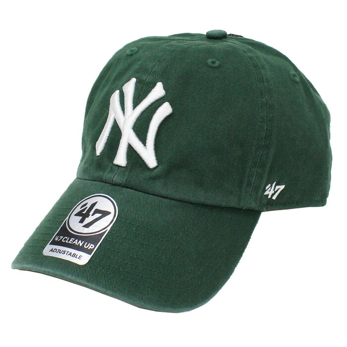 【ネコポス便対応】 47Brand MLB01627 Yankees ’47 CLEAN UP ヤンキース 039 47クリーンナップ MENS メンズ LADIES レディース オールシーズン対応 MLB 帽子 Dark Green ダークグリーン