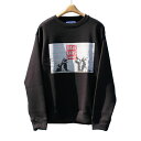 リー トレーナー メンズ 【送料無料】 BRANDALISED&#8482; Banksyバンクシー 931002 SALE ENDS TODAY 販売は今日で終わり PRINT CREW NECK SWEAT プリント クルーネック スウェット BRUSHED LINING 裏起毛 MENS メンズ LADIES レディース ユニセックス BLACK ブラック L-XL