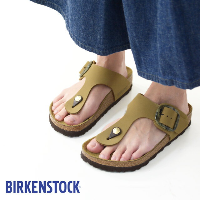 楽天refalt【SALE 20％OFF】BIRKENSTOCK [ビルケンシュトック正規販売店] W Gizeh Big Buckle [1018406] ギゼー ビッグバックル 本革 ヌバックレザー【ワイズ レギュラータイプ】 LADY'S [2021SS]