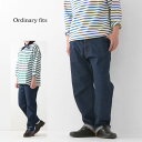 ordinary fits  LOOSE ANKLE DENIM / ONE WASH ルーズアンクルデニム/ワンウォッシュ・クロップドデニム・テーパードシルエットパンツ・MEN'S / LADY'S 