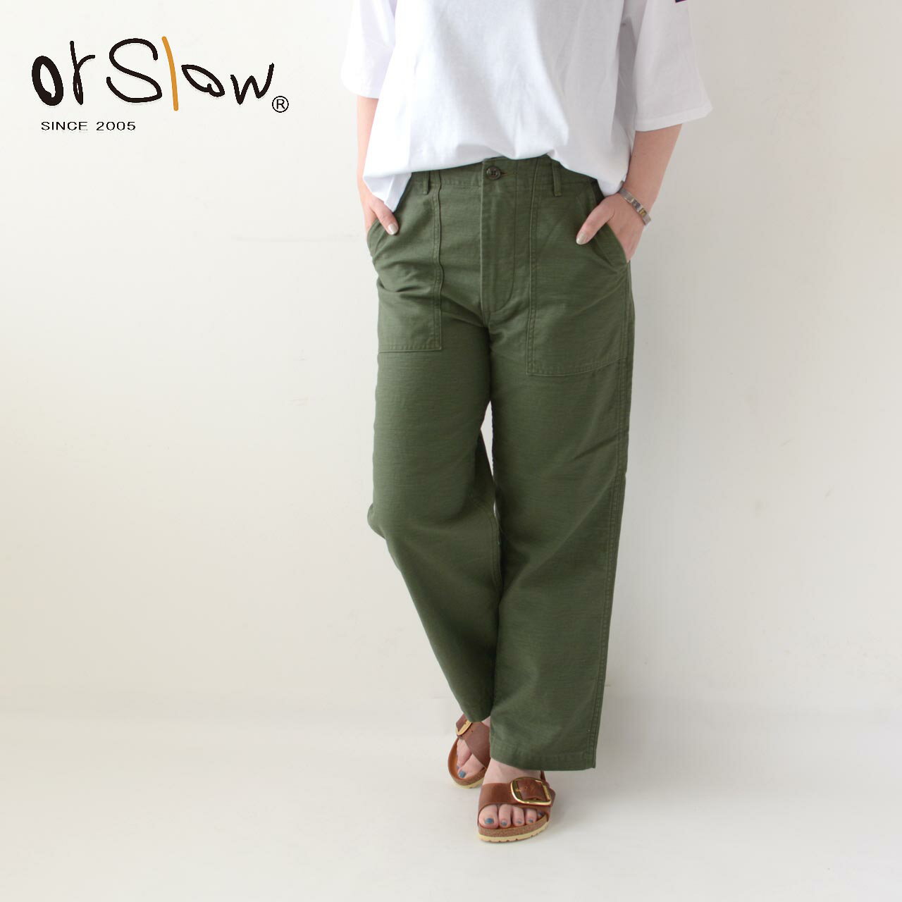 orslow [オアスロウ] W SHORT LENGTH US ARMY FATIGUE PANTS [00-5002Z-16] ショートレングス US アーミー ファティーグパンツ・ミリタリーパンツ・ベーカーパンツ・アーミーパンツ・LADY'S [2022SS]