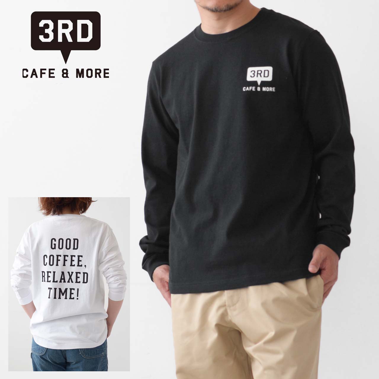 3RD [서드] 3RD LOGO L/S TEE [TEE-LS-0002] 서드 로고 롱 슬리브 T셔츠·카페·긴소매 T셔츠·롱 T·캠프·아웃도어·MEN'S/LADY'S [2022SS]