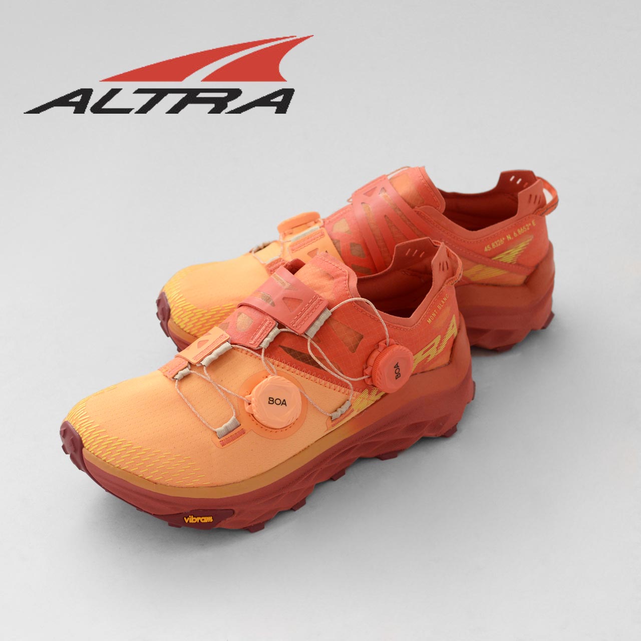 ALTRA  MONT BLANC BOA W / モンブラン ボア ウィメンズ  クロスカントリー・ロードランニング・トレイルラン・ハイキング・ファストパッキング・トレイルレーシングシューズ・LADY'S 