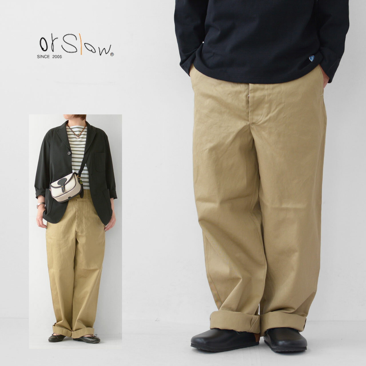 orslow [オアスロウ] VINTAGE FIT ARMY TROUSERS (UNISEX) [03-v5361-40] ヴィンテージフィットアーミトラウザーズ　ミリタリーパンツ、ベーカーパンツ、アーミーパンツ・MEN'S / LADY'S [2023SS]のサムネイル