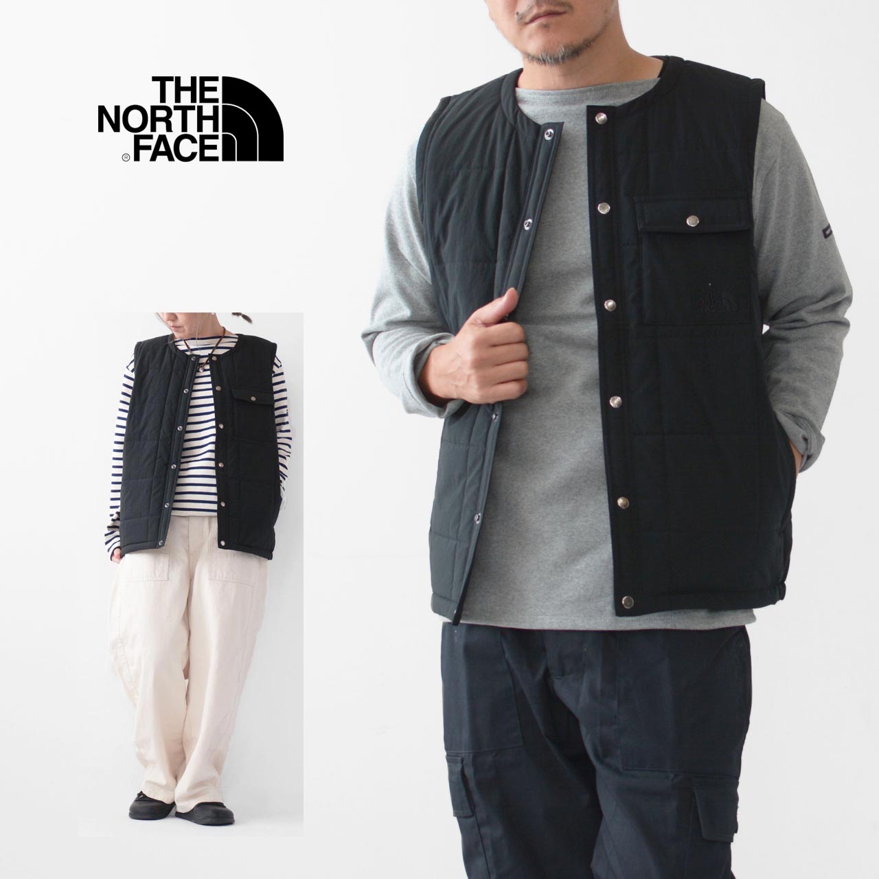 【PRE SALE】THE NORTH FACE [ザ・ノース・フェイス正規代理店] Meadow Warm Vest [NY82330] メドウウォームベスト（ユニセックス）・中わた入りベスト・レトロ・静電ケア・キャンプ・アウトドア・MEN'S/LADY'S [2024AW]のサムネイル