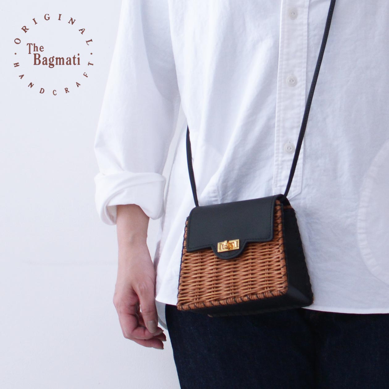 BAGMATI [バグマティ] スクエアカゴミニショルダー [BBK22-AW13] カゴバッグ・カゴショルダー・ショルダーバッグ・ミニバッグ・MEN'S / LADY'S [2024SS]のサムネイル