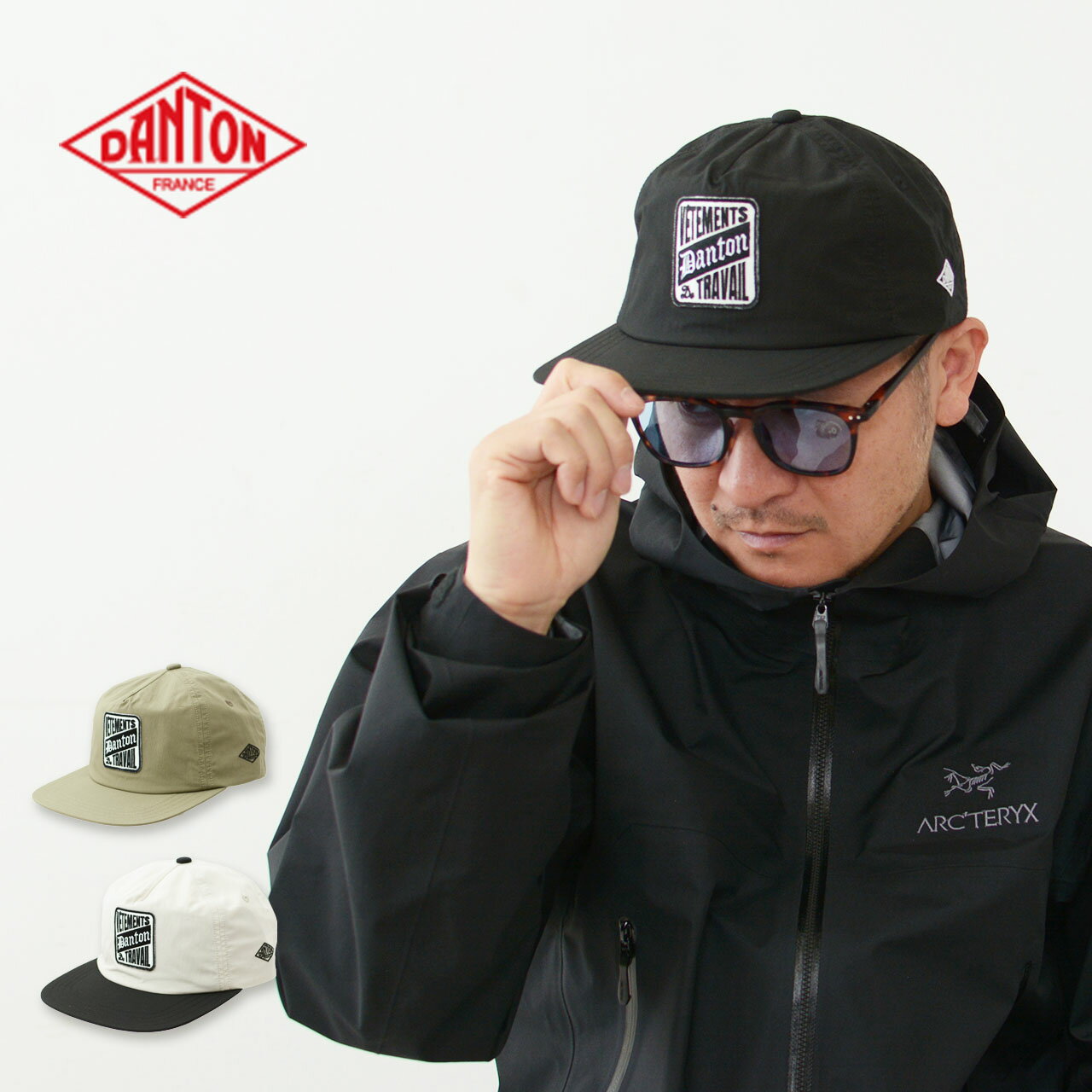 DANTON [_g] DOWNPROOF TRUCKER CAP SQUARE PATCH [DT-H0267DCN] _Ev[tgbJ[LbvXNGApb`EgbJ[LbvEMplLbvEJWAE悯EAEghAELvEMEN'S / LADY'S [2024SS]