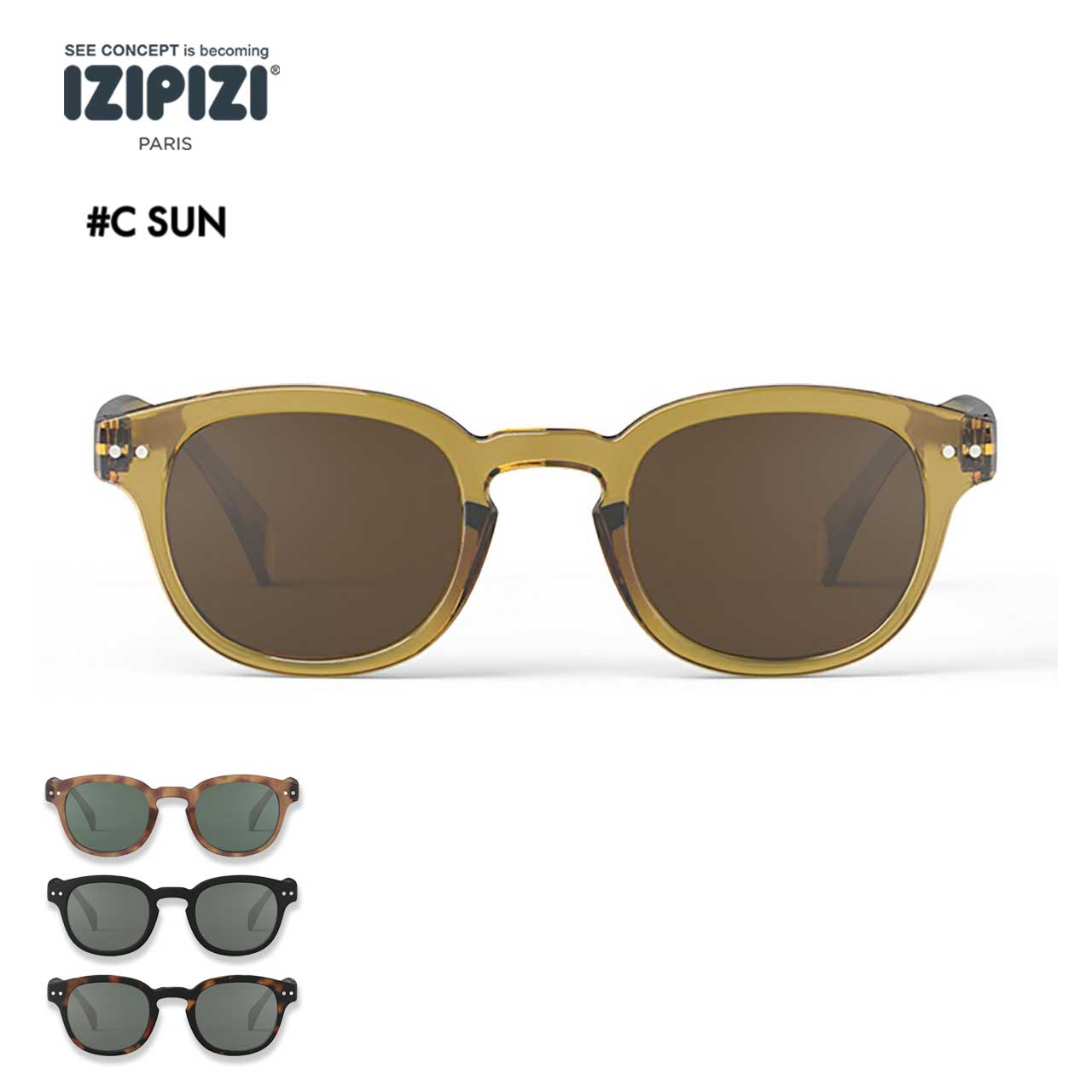 IZIPIZI [イジピジ] #C SUN [c-sun-nomal] サングラス・スキー・スノーボード・アウトドア・フェス・日よけ・UVカット・夏小物・アクセサリー・MEN'S / LADY'S [2024AW]