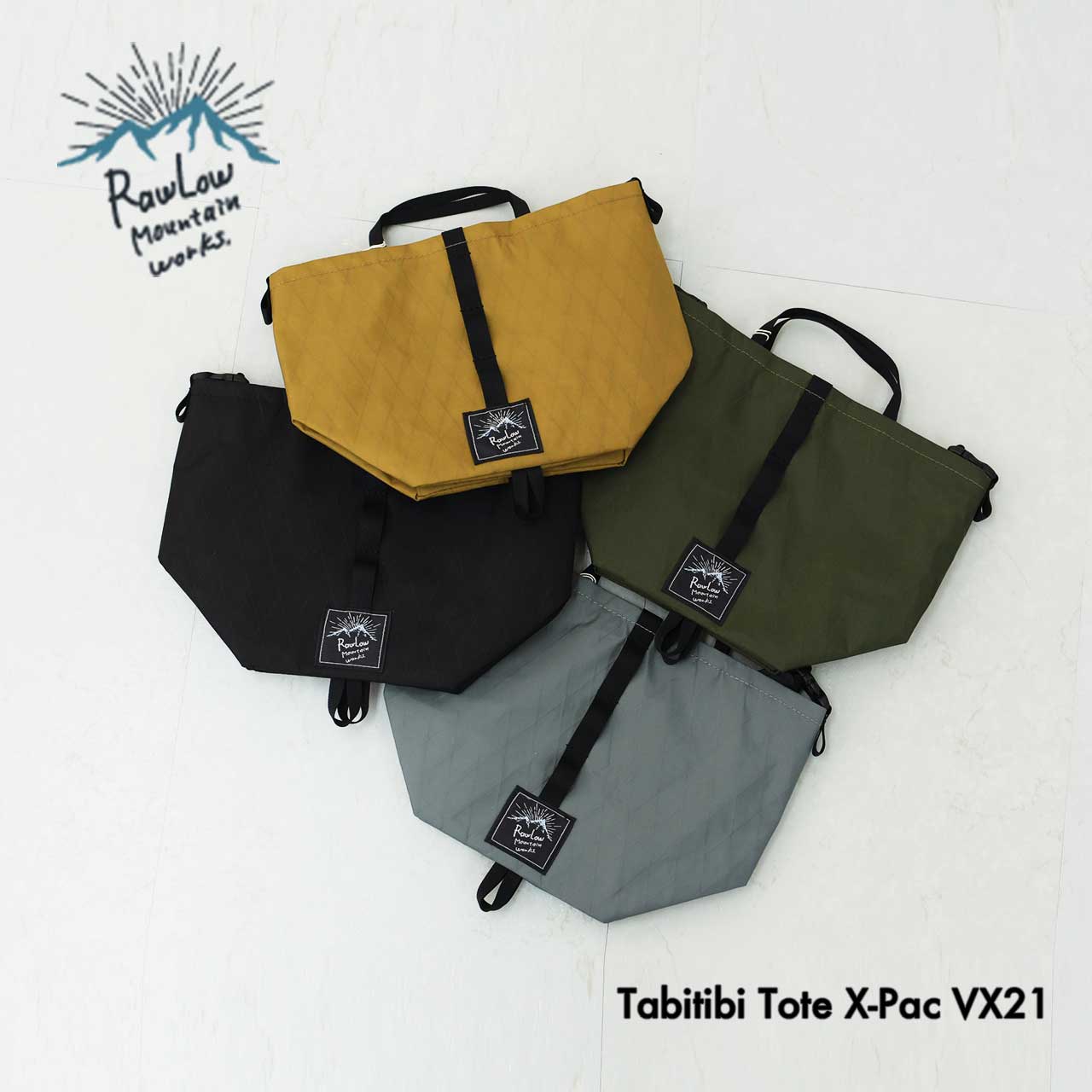 Rawlow mountain works [ロウロウ マウンテン ワークス] Tabitibi Tote X-Pac VX21 [tabitibi-xpac] ミニポーチ・ミニショルダー・サコッシュ・ポシェット・収納ケース・コンパクト・ストレージサック・軽量・小物入れ・MEN'S/ LADY'S [2025AW]