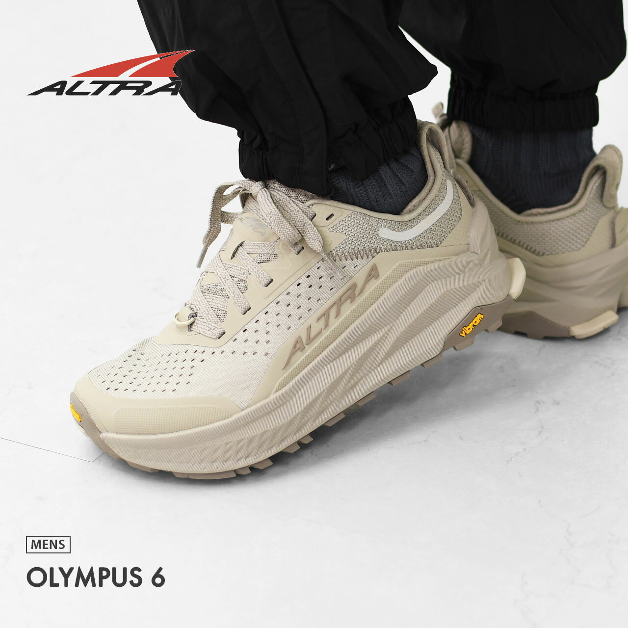 ALTRA [アルトラ] OLYMPUS 6 M [AL0A85NJ-SAND] オリンパス 6・クロスカントリー・ロードランニング・トレイルラン・ハイキング・ファストパッキング・トレイルレーシングシューズ・MEN'S [2025SS]