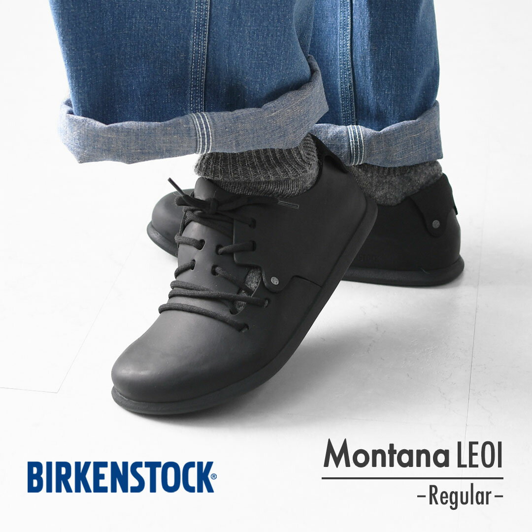 【SALE 20%OFF】BIRKENSTOCK [ビルケンシュトック正規販売店] Montana LEOI -Regular 幅広 [199261] モンタナ・オイルドナチュラルレザー - ブラック・ポルトガル製・フットヘッド "Made in Germany”【ワイズ レギュラータイプ】 MEN'S / LADY'S [2025AW]