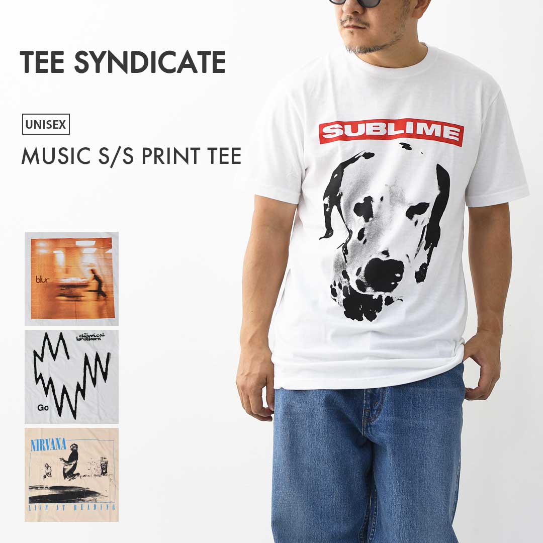 乐天商城 - 【SALE 40%OFF】TEE SYNDICATE [シンジケート] MUSIC S/S PRINT TEE [MUSIC-TEE] ミュージック ショートスリーブ プリント Tシャツ・半袖Tシャツ・プリントTシャツ・ロックT・アウトドア・タウンユース・MEN'S/LADY'S [2025AW]