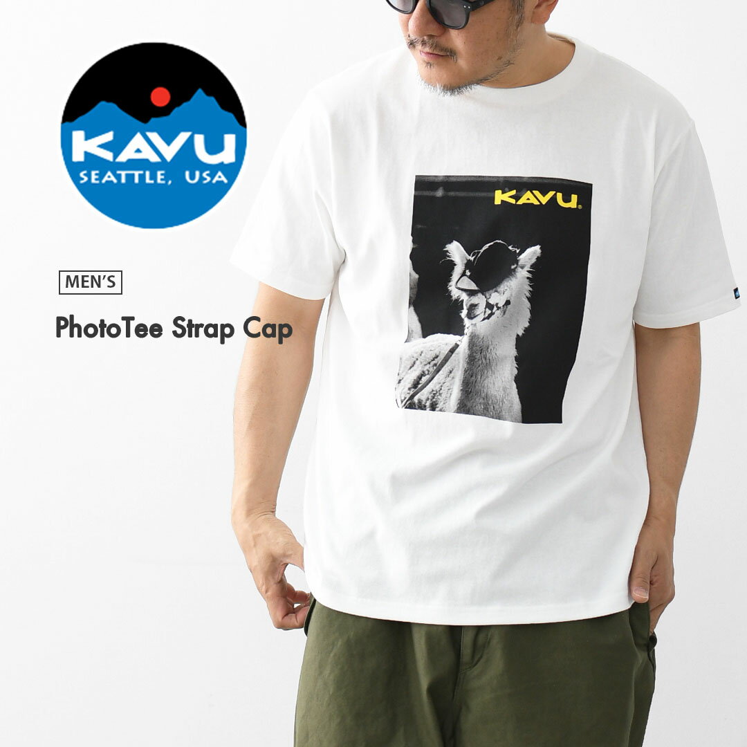 KAVU  PhotoTee Strap Cap  フォト Tシャツ ストラップキャップ・Tシャツ・半袖・キャンプ・登山・アウトドア・フェス・ショートスリーブ・コットンTee・MEN'S 