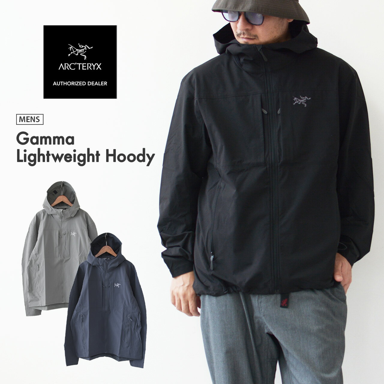 ARC'TERYX [アークテリクス正規代理店] Gamma Lightweight Hoody Men's [X000010607] ガンマ ライトウエイト フーディ メンズ・ソフトシェルジャケット・防風性・通気性・アウトドア・ハイキング・トレッキング・トレイル・MEN'S [2026SS]