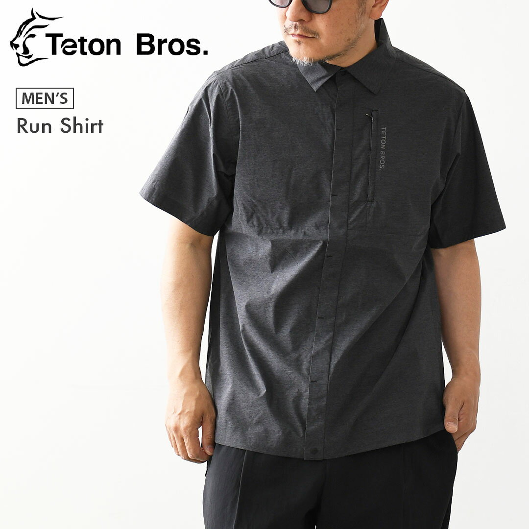乐天商城 - TETON BROS [ティートンブロス] Run Shirt [TB261-510] ランシャツ・トレッキングジャケット・ナイロンシャツ・通気性・速乾性・C0撥水・二重織り・ストレッチ・高引裂強度・MEN'S [2026SS]