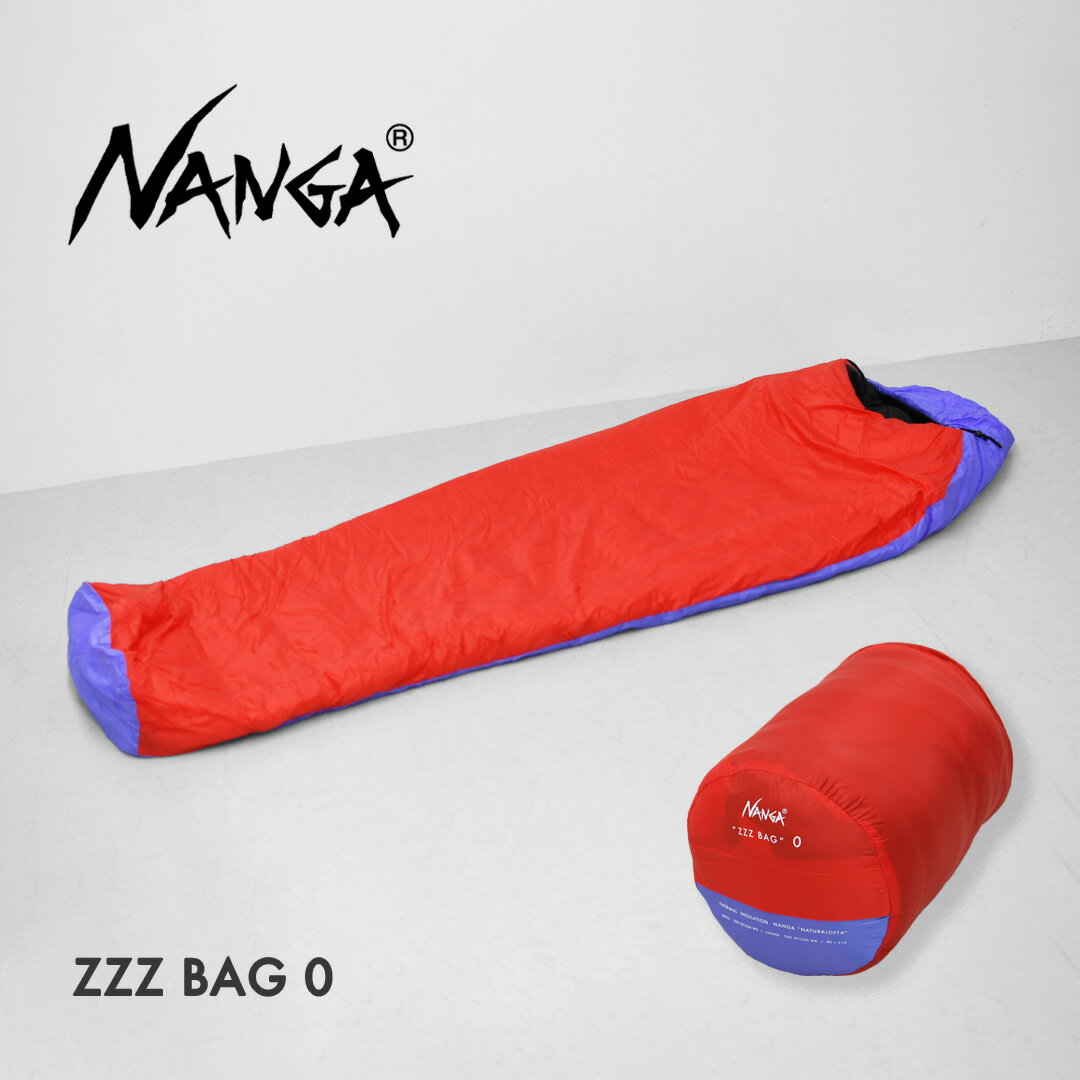 NANGA ZZZ BAG 0 [N2600-2C093E] ZZZ Bag Zero - Sleeping Bag - Nylon Taffeta - Camping - Outdoor - Insulation - Storage Bag - Minimalist - Men's / Women's [2026SS]