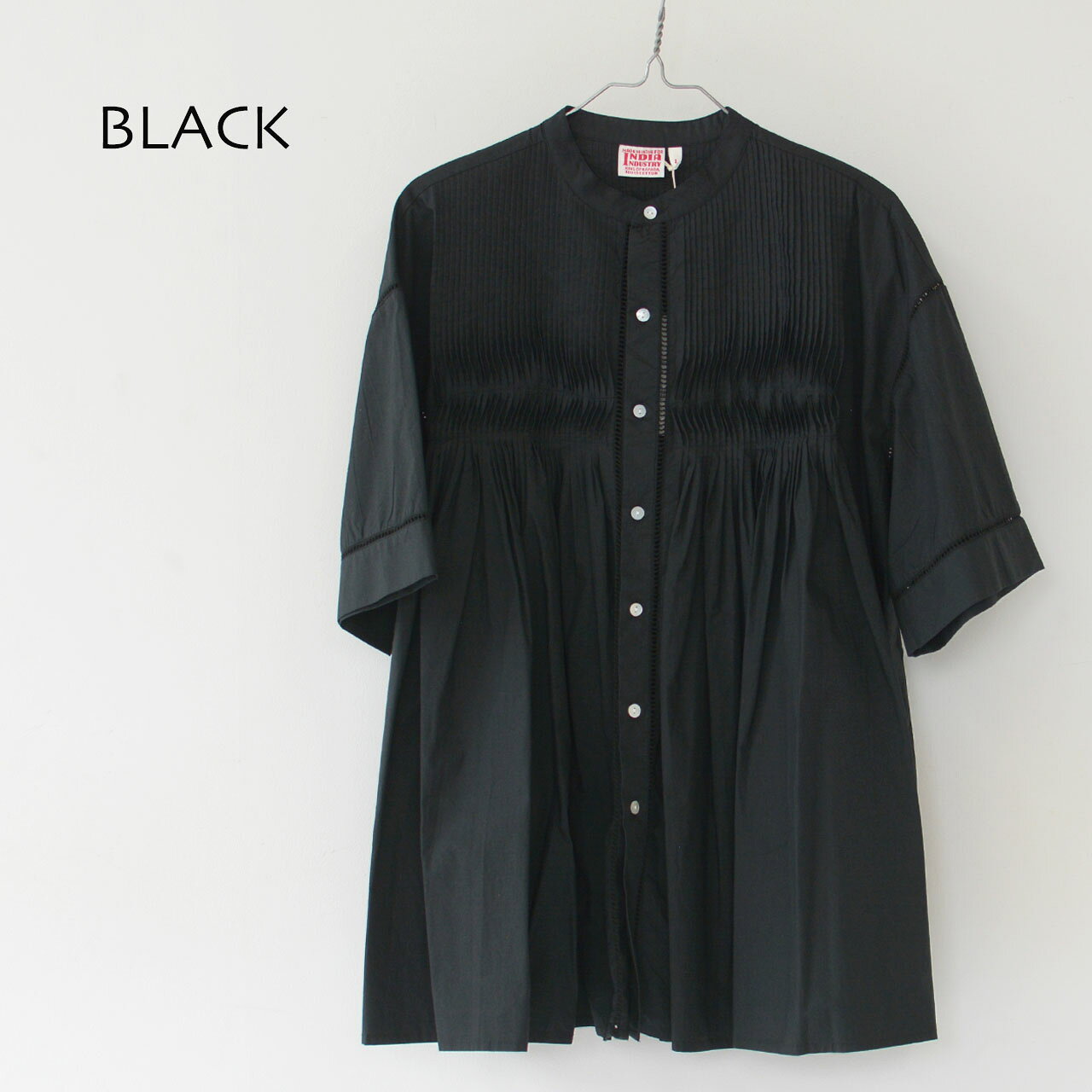 【SALE 30%OFF】INDIA INDUSTRY [インディアインダストリー] Baran PIN TUCK SHIRT [ND-B0387POP] Bran ピンタックシャツ・コットンシャツ・ブラウス・チュニック・LADY'S [2026SS] auc-refalt-10047634 refalt サンプル画像3