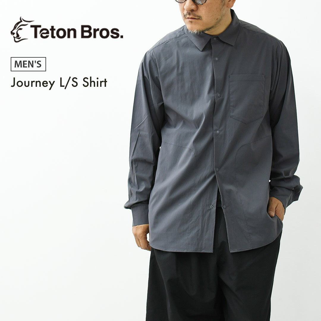 乐天商城 - TETON BROS. [ティートンブロス] Journey L/S Shirt [TB261-140] ジャーニー ロングスリーブ シャツ・長袖シャツ・アウトドア・ストレッチ性・通気性・シャツ・シンプル・MEN'S [2026SS]
