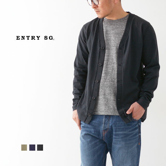 ENTRY SG LEICESTER/レイサー カーディガン コットンカーディガン、綺麗目　MEN'S