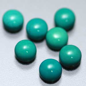 ターコイズ 丸カボション4mm デコパーツ ジェルネイルパーツ 天然石