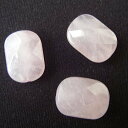 【粒売り】ローズクオーツ(紅水晶)・長方形カット18mm・1個【天然石ビーズ】