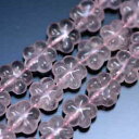 【粒売り】ローズクオーツ(紅水晶)・ローズクオーツ桜12mm・1個【天然石ビーズ】