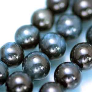 印度珠 - 【粒売り】ブルータイガーアイ・丸8mm・1個【天然石ビーズ】