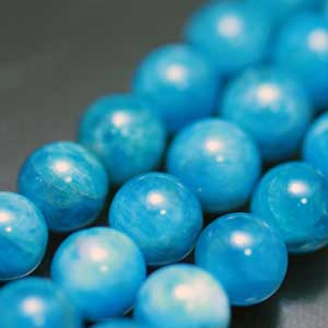 【粒売り】アパタイト・丸（ラウンド）8mm・1個 【天然石ビーズ】【アクセサリー製作に】