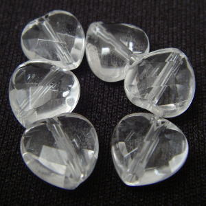 樂天商城 - 【粒売り】クリスタル（水晶）・ハートカット8mm・1個【天然石ビーズ】