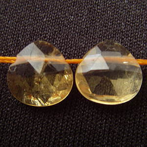 Rakuten - 【粒売り】シトリン（黄水晶）・マロンカット8mm・1個【天然石ビーズ】【アクセサリー製作に】