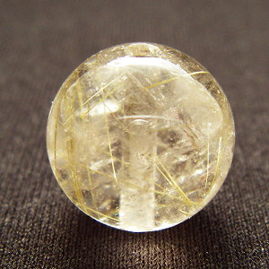 Rakuten - 【粒売り】金ルチル・丸14mm・1個【天然石ビーズ】【アクセサリー製作に】