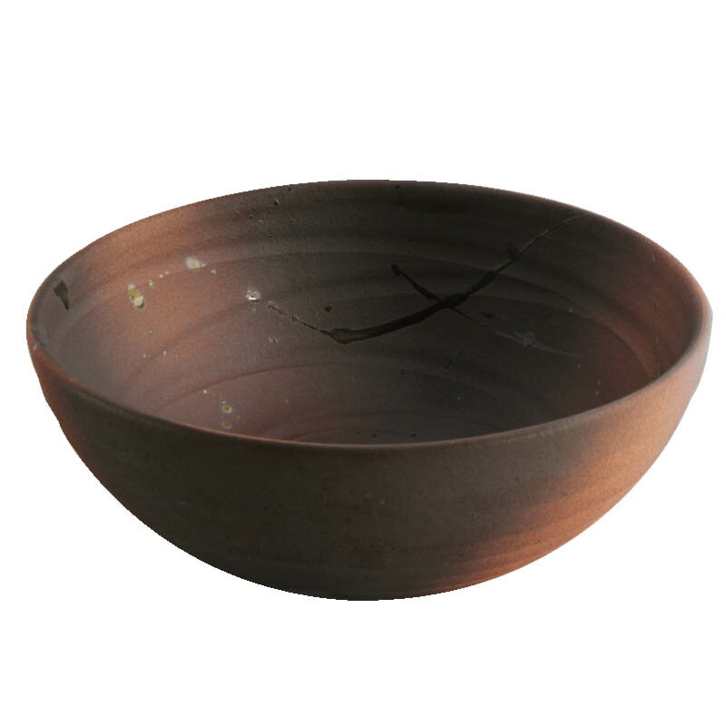 匠の洗面ボウル 信楽焼　（和風 陶器製)RSN-723　ボウル型（手洗い鉢/洗面鉢/洗面ボール/職人技/和モダン）