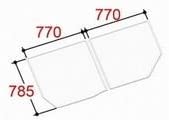 yYFK-1576B-(11)-RzLIXIL INAX Ct^ gt^ 2g R^Cv s785mm 770mm