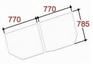 yYFK-1576B-(11)-LzLIXIL INAX Ct^ gt^ 2g L^Cv s785mm 770mm