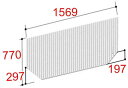 【BL-SC77157-L】LIXIL INAX 風呂フタ 巻フタ Lタイプ 奥行770mm 横幅1569mm