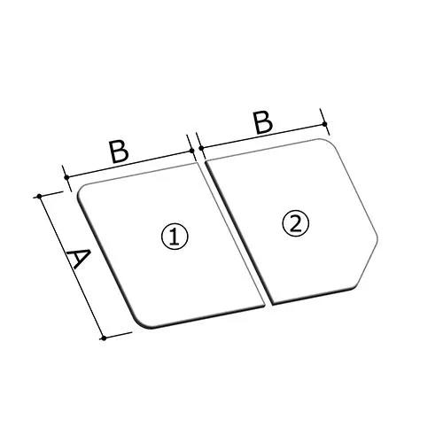 yYFK-1376B(4)-D4zLIXIL INAX Ct^ ^ۉgt^ 2g s755mm 630mm