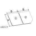 【YFK-1574B(4)R-D4】LIXIL INAX 風呂フタ 薄型保温組フタ 2枚組 Rタイプ 奥行740mm 横幅770mm