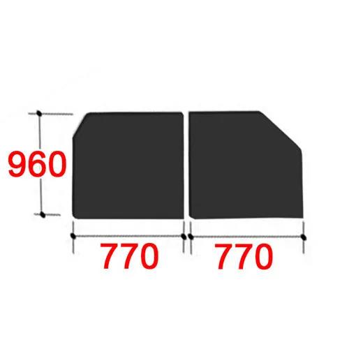 【YFK-1596B(4)L-D4/K】LIXIL INAX 風呂フタ 薄型保温組フタ 2枚組 Lタイプ レザー調ブラック 奥行960mm 横幅770mm