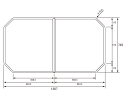 パナソニック Panasonic 風呂ふた 断熱組フタ 本体厚み 22.0mm GVR1164UD (RSJ78HN1S) 幅×奥行 1367×745mm ホワ...