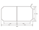 パナソニック Panasonic 風呂ふた 断熱組フタ 本体厚み 22.0mm GVR1166UD (RSJ79HN1S) 幅×奥行 1567×745mm ホワ...